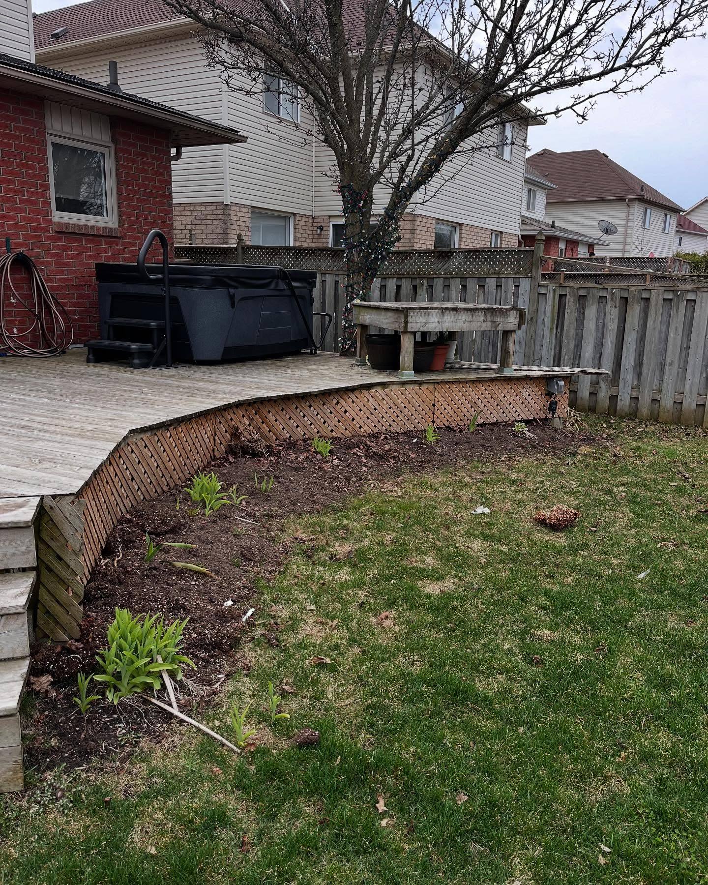 Spring clean up for one of our first clients!