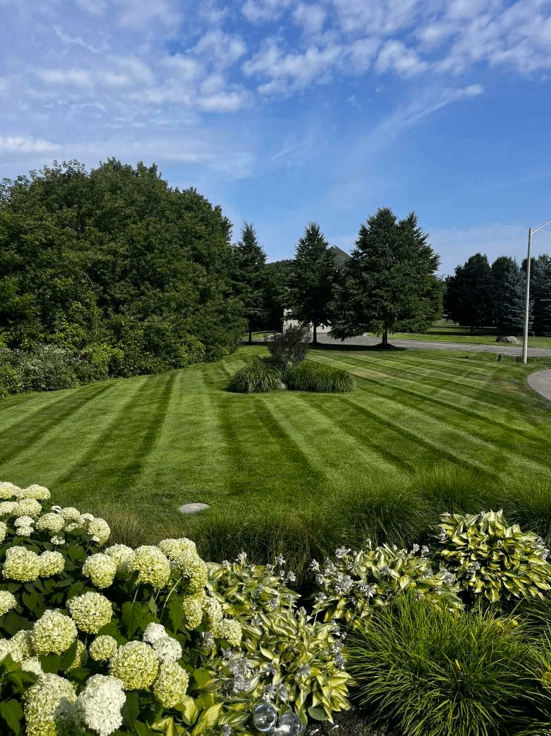 Full-service lawn maintenance including trimming and blowing in Bowmanville