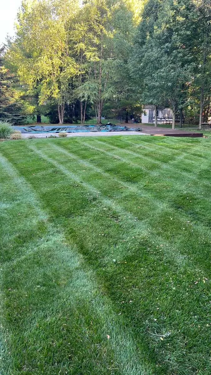 Final fall lawn cut to prepare a Bowmanville property for winter